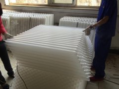 装上斜管填料发现有变形应及时更换